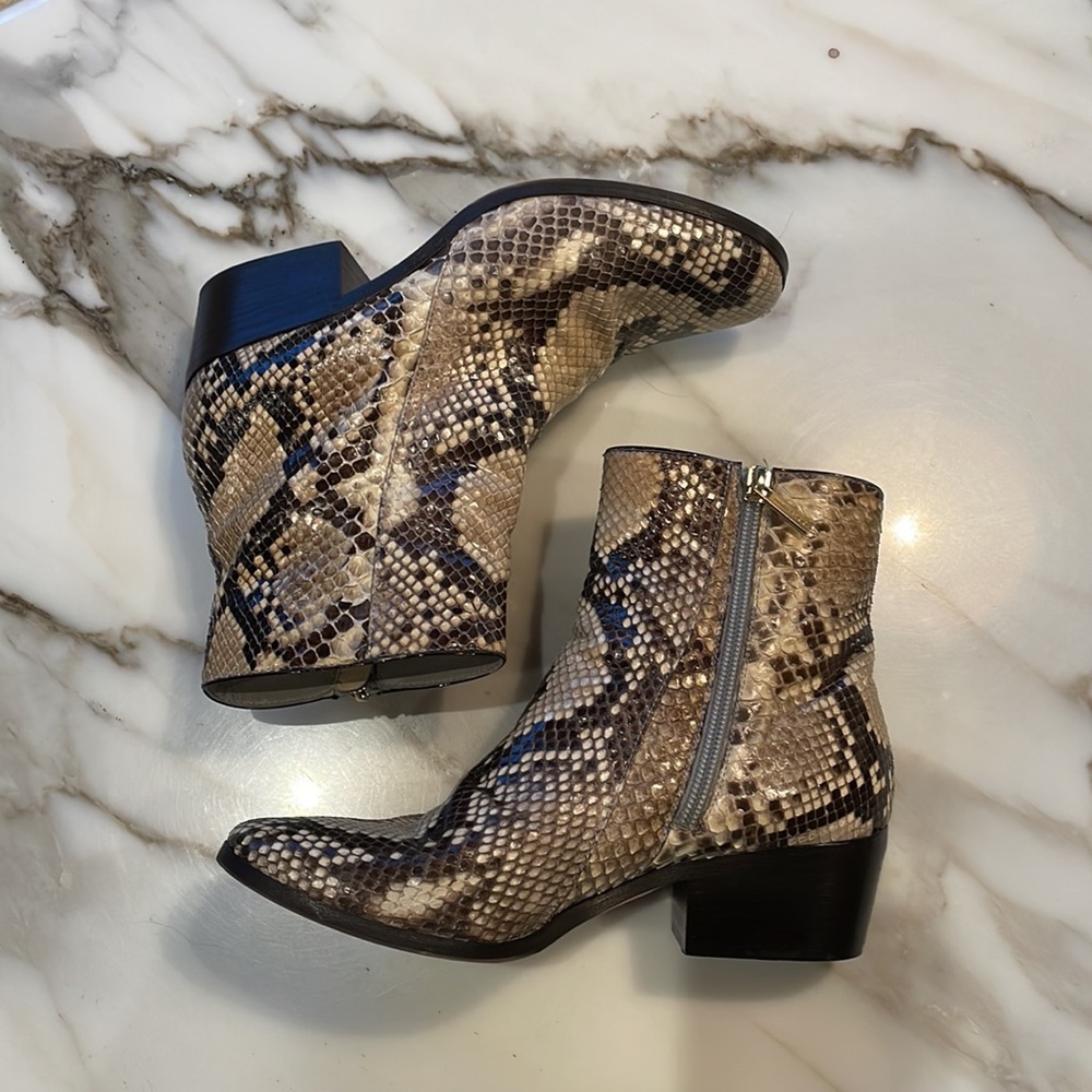 Jimmy Choo Python Ankle Boots - Picture 3 of 10